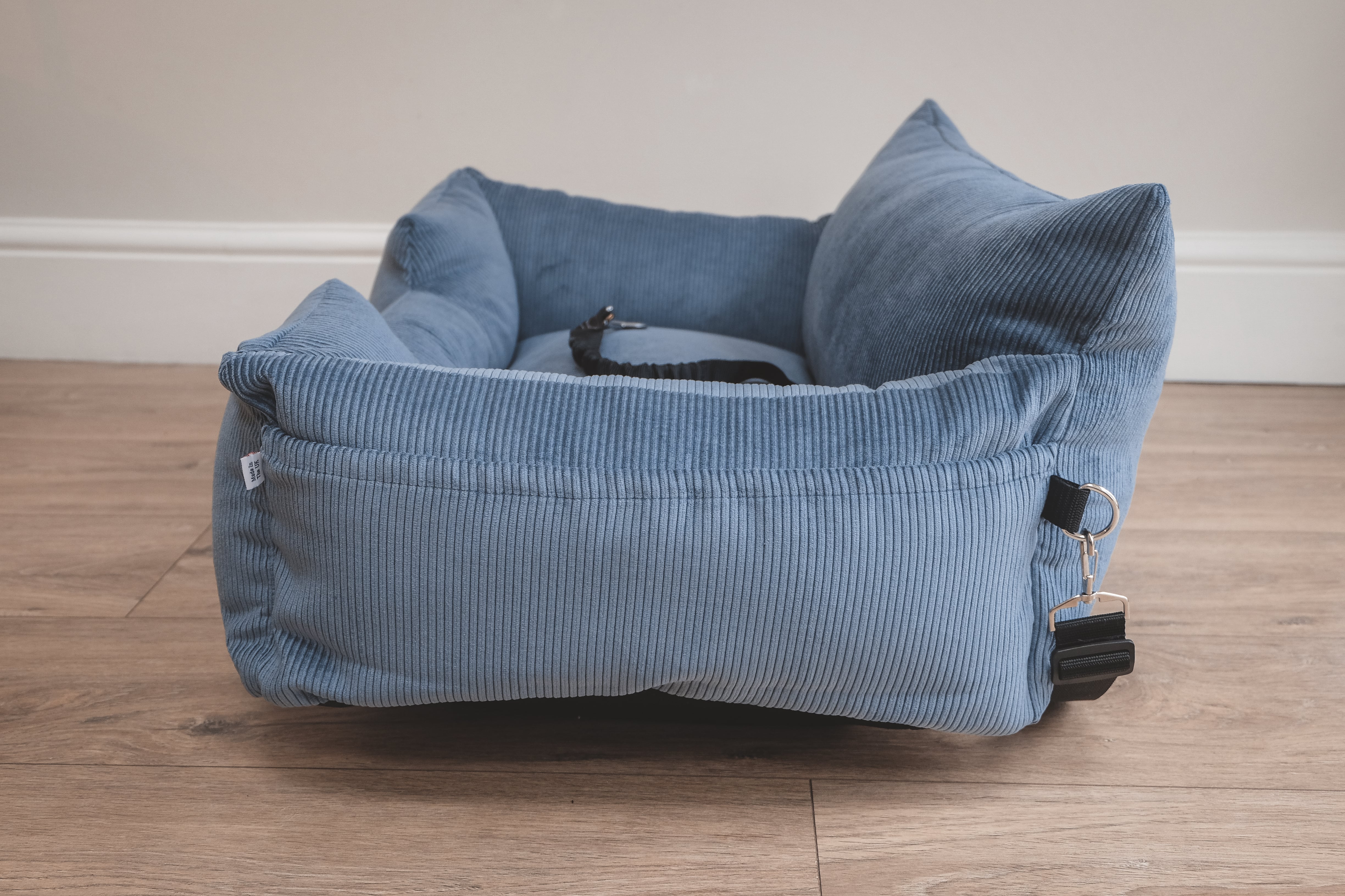 Luxury Large Dog Car Seat - Denim Blue