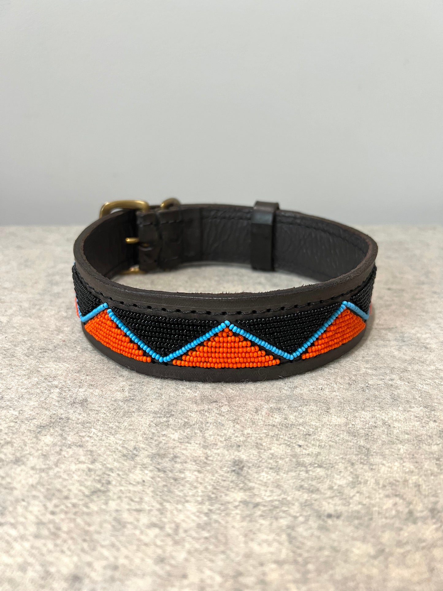 Dog Collar - Maasai Black