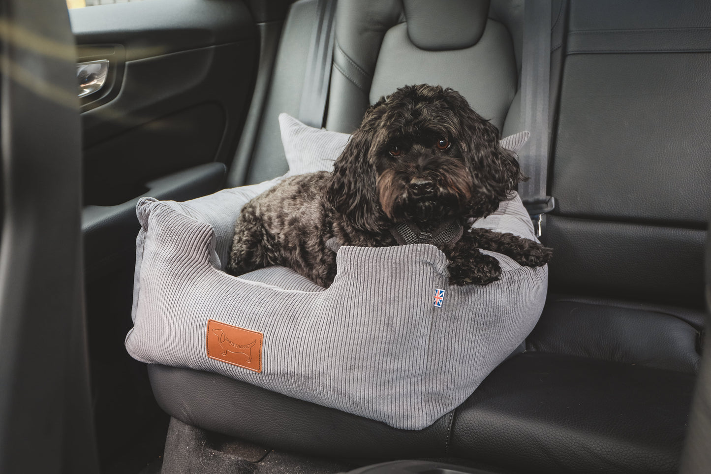 Luxury Isofix Dog Car Seat - Gunmetal Grey