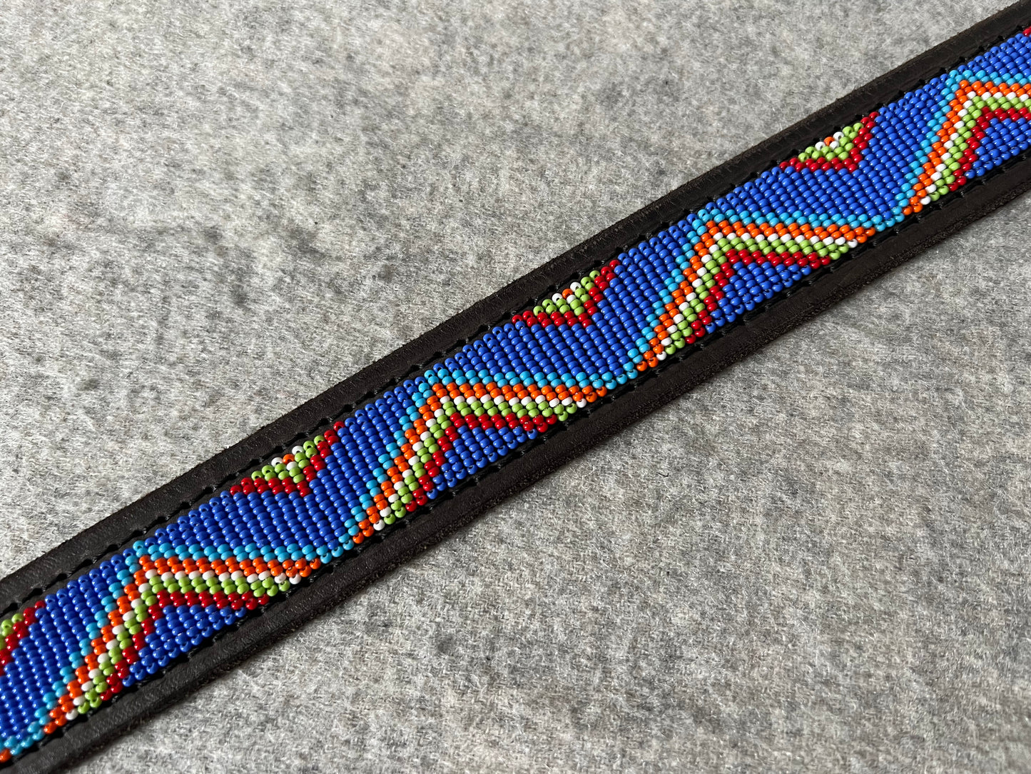 Belt - Zigzag Blue Maasai